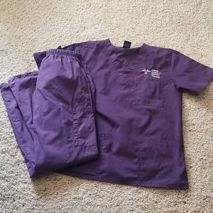Purple scrub set
